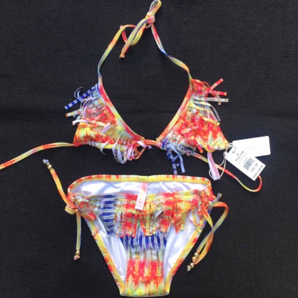 PilyQ Razzle Dazzle Fringe Bikini